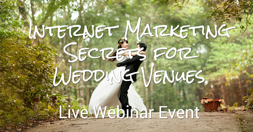 internet marketing for wedding venues live webinar